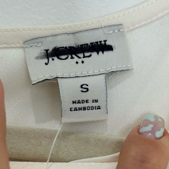 NWT J. Crew Factory Sleeveless button-back shell - Picture 7 of 9